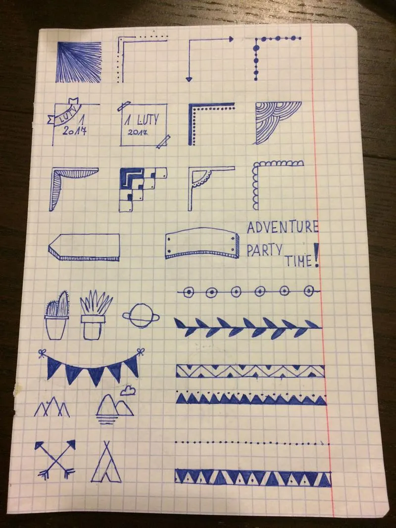 Dekoracje okładki zeszytu