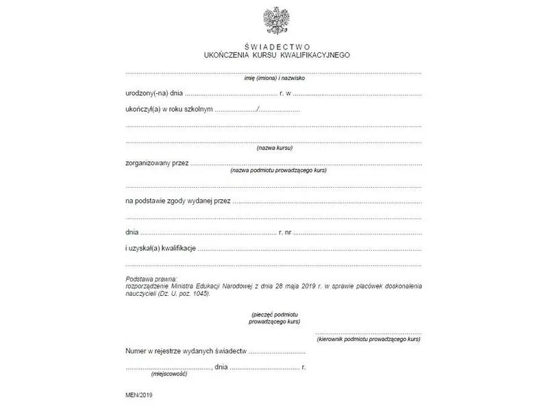 Duplikat a oryginał świadectwa różnice