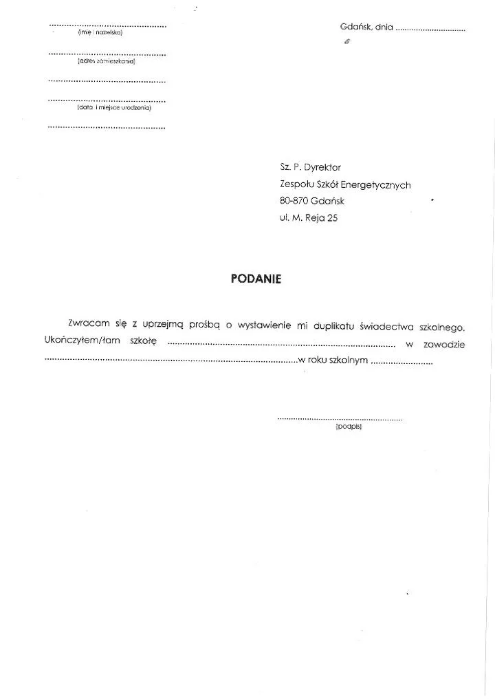 Duplikat świadectwa moc prawna