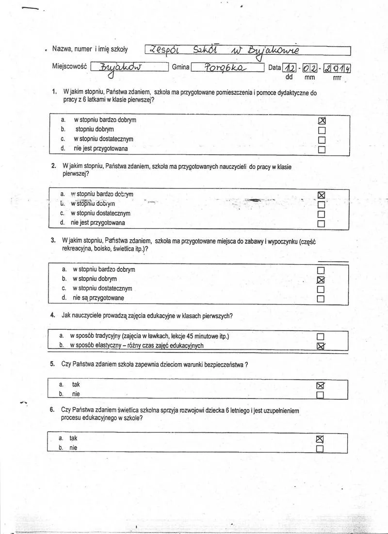 Interaktywność w ankietach