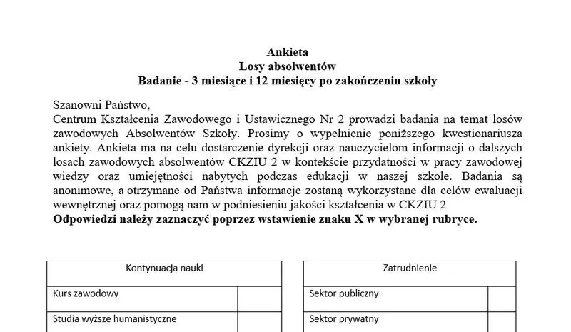 Jak stworzyć ankietę w Wordzie
