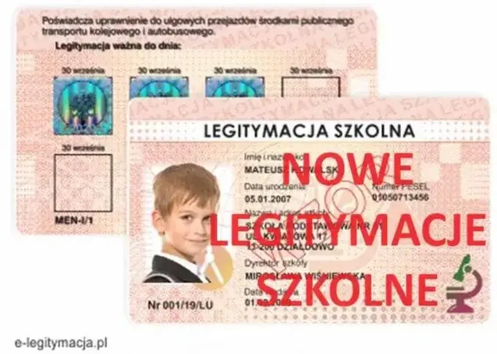 Legitymacja szkolna zniżki