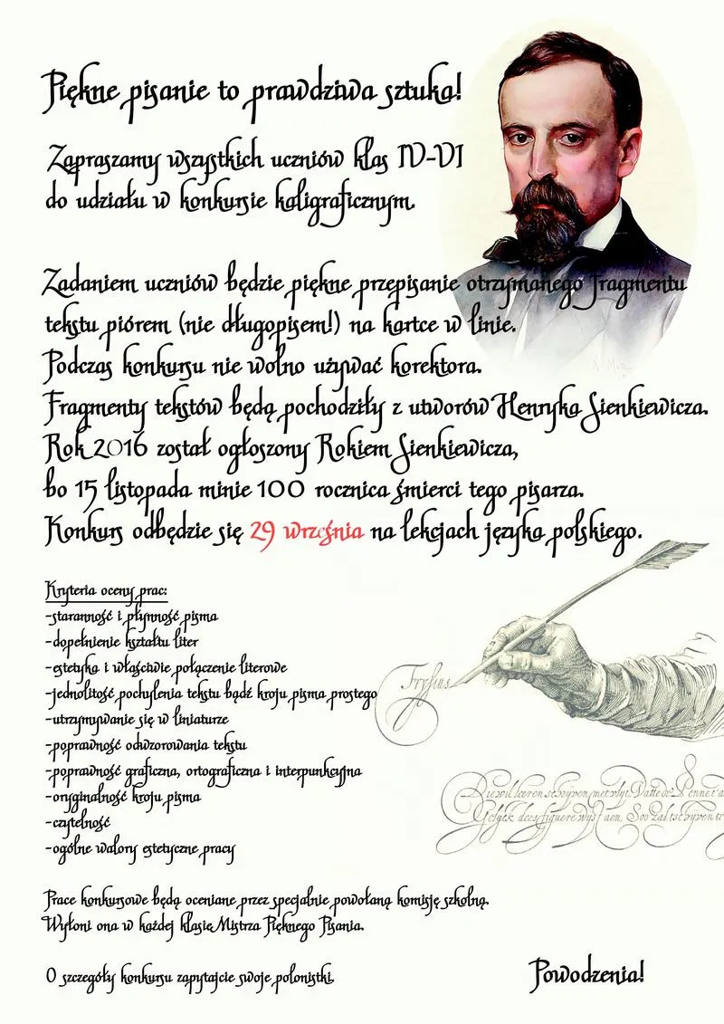 Piękne pisanie w zeszycie