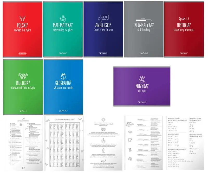 Rodzaje zeszytów do 5 klasy