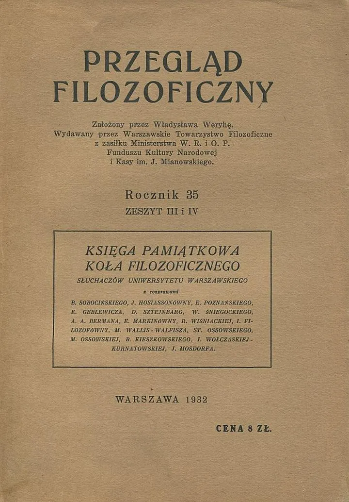 Zeszyt w filozofii